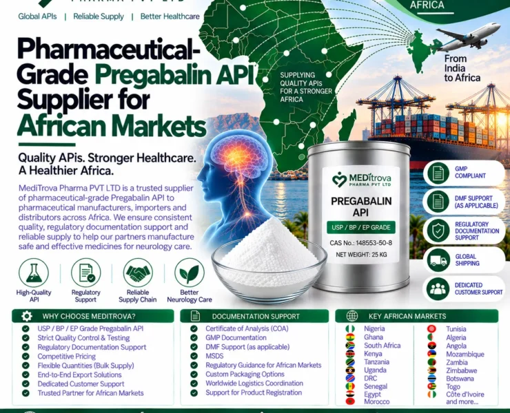 Pharmaceutical-Grade Pregabalin API Supplier for African Markets