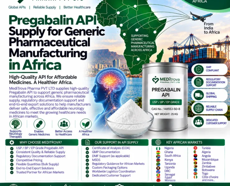 Pregabalin API Supply for Generic Pharmaceutical Manufacturing in Africa