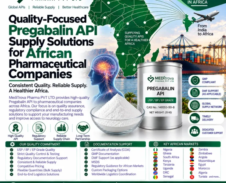 Quality-Focused Pregabalin API Supply Solutions for African Pharmaceutical Companies